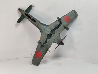 Maqueta del avion Kyushu J7W1 escala 1/72 Hasegawa