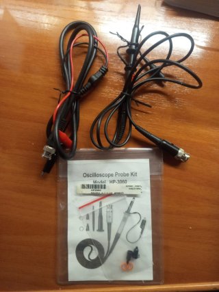 Sondas Osciloscopio HP-3060 + sonda con Bananas