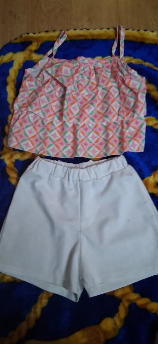 Conjunto Top y Shorts Verano Niña
