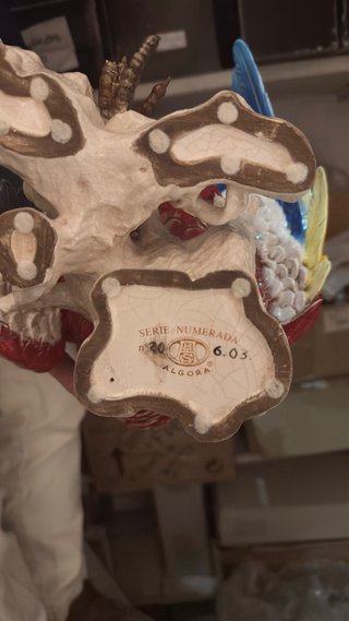 Figura Gallo Algora Cerámica