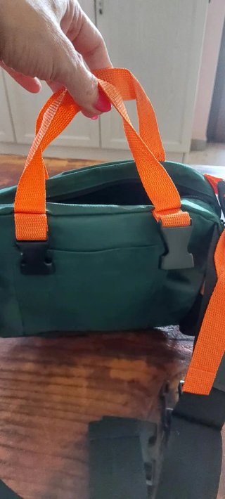 Marsupio passeggino Chicco verde/arancione