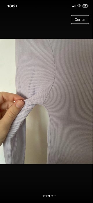Jersey cuello alto morado
