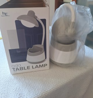Lámpara LED de Mesa con Soporte para Móvi