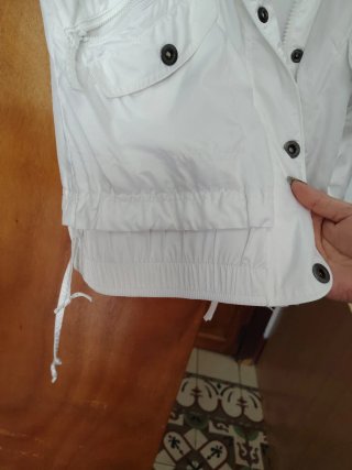 Chaleco Adidas Blanco Corto