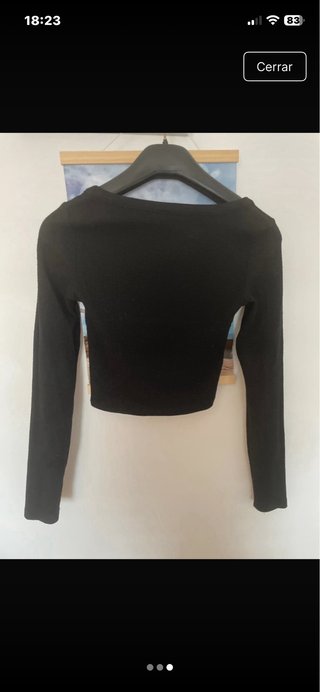 Jersey negro manga larga