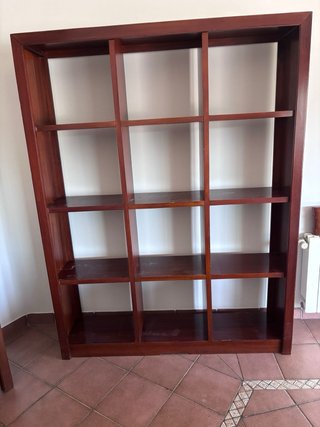 Muebles de salón madera oscura