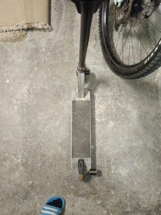 Patinete Scooter Negro y Plateado