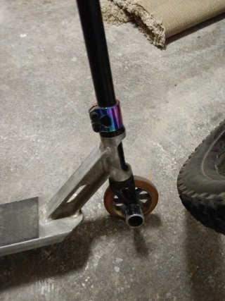 Patinete Scooter Negro y Plateado