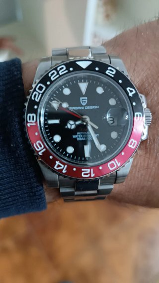 Orologio Pagani Design GMT Nero Rosso