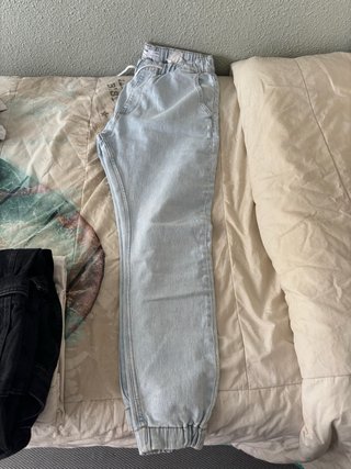 Bershka Vaqueros Jogger Azules