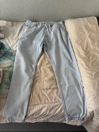 Bershka Vaqueros Jogger Azules