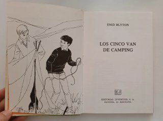 Libro Los cinco van de camping  (1986)