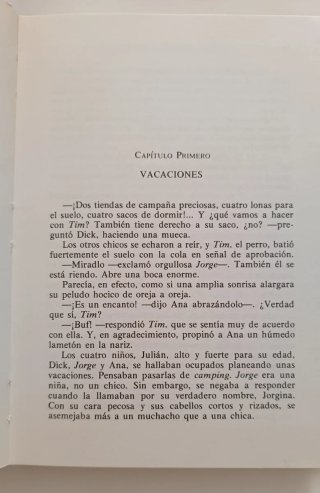 Libro Los cinco van de camping  (1986)
