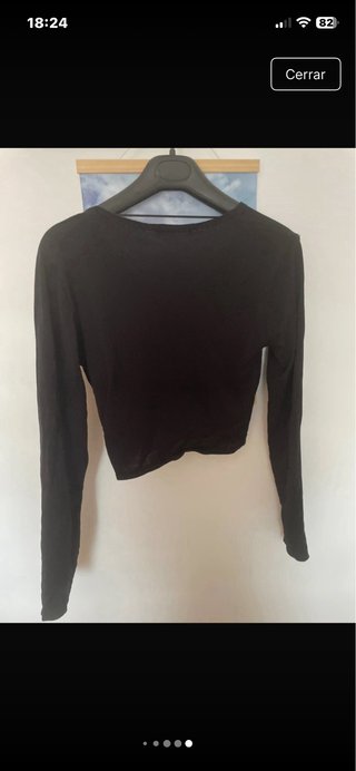 Jersey negro con fruncido