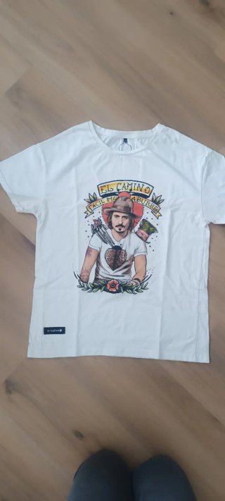 Camiseta Be Happiness Estampado Johnny Depp Talla