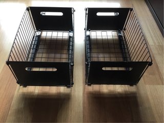 4 Cestini Metallici per Cucina/Armadio