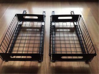 4 Cestini Metallici per Cucina/Armadio