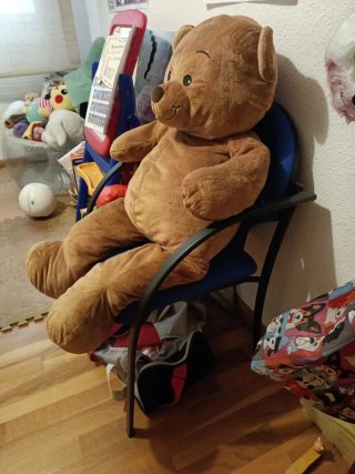 Oso de peluche gigante marrón