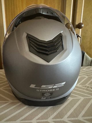 Casco de moto LS2 gris