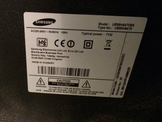 Televisor Samsung 55 Smart Hub Modelo UE55H6470SS
