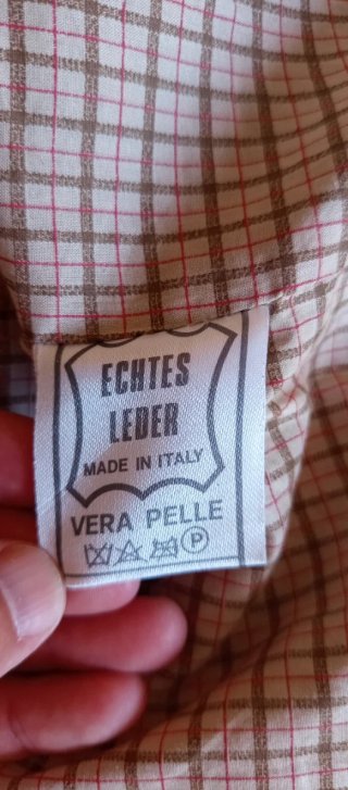 Cazadora piel italiana
