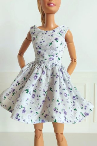 Vestido Barbie Verano Estampado Floral MTM