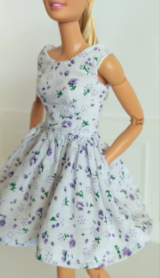 Vestido Barbie Verano Estampado Floral MTM