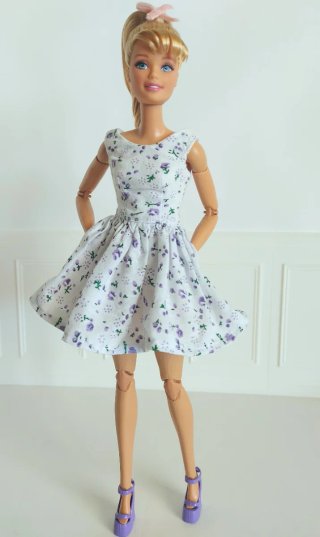 Vestido Barbie Verano Estampado Floral MTM