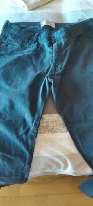 Pantalones Zara Hombre Azul