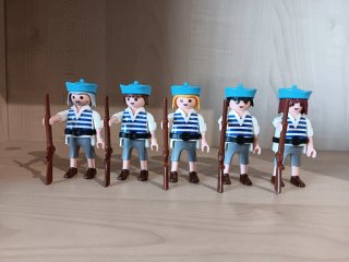 Playmobil 5 figuras de marineros con rifle