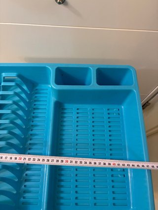 Escurridor de platos azul