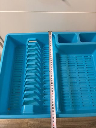 Escurridor de platos azul
