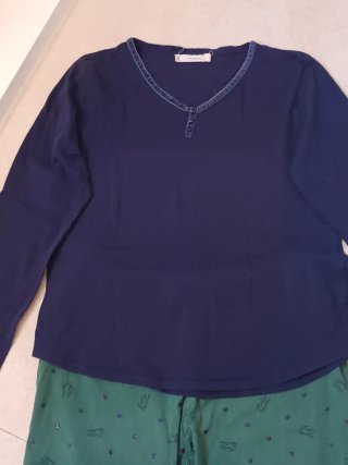 Pijama Women'secret azul y verde