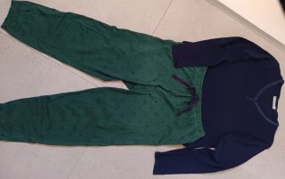 Pijama Women'secret azul y verde