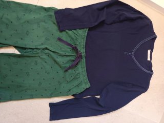 Pijama Women'secret azul y verde