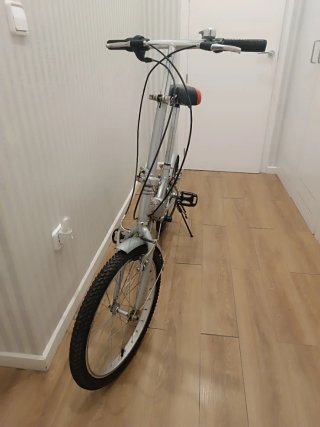 Bicicleta Plegable 20 pulgadas gris