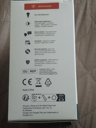 Lampadina Smart ANTELA 9W RGB Alexa