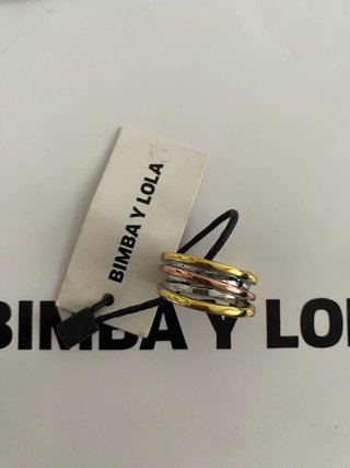 Anillo Bimba y Lola oro, rosa y plata. 16 - 17