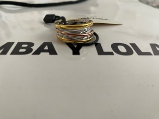 Anillo Bimba y Lola oro, rosa y plata. 16 - 17