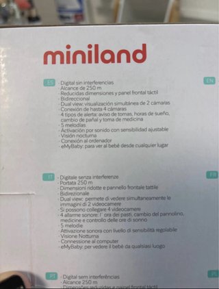 Miniland Digimonitor 2.4 Gold Vigilabebés