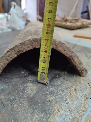 Tejas antiguas de barro