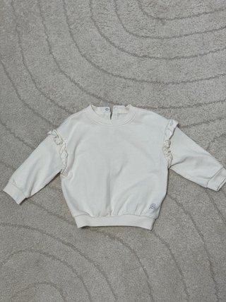 Sudadera bebé con volantes