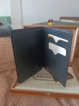Billetera y llavero Di Fonti piel