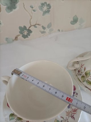 2 Tazas y Platos Pontesa Porcelana