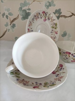 2 Tazas y Platos Pontesa Porcelana
