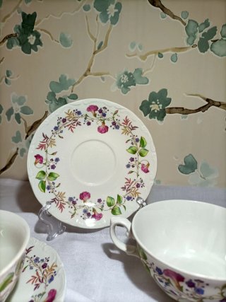 2 Tazas y Platos Pontesa Porcelana