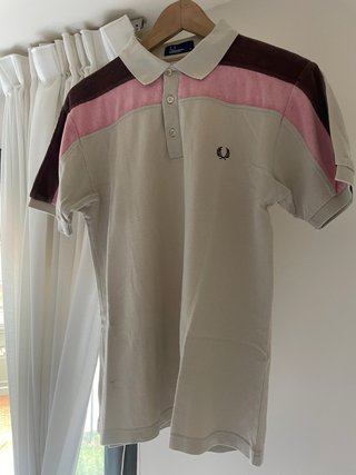 Polo Fred Perry Beige y Rosa