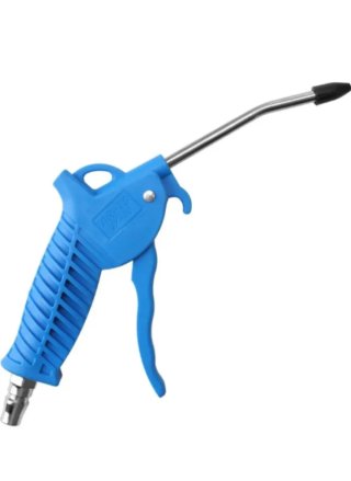 Pistola de aire compresor azul boquilla corta