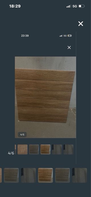 Baldosas efecto madera 45x45cm unas 100 piezas