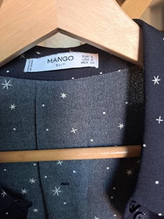 Camisa Mango estrellas azul Talla S